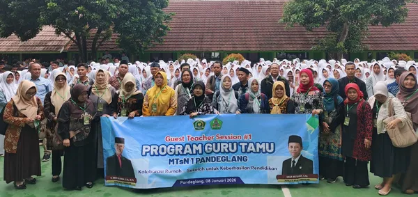 Perkuat Kolaborasi Rumah dan Madrasah, MTsN 1 Pandeglang Gelar Program Guru Tamu