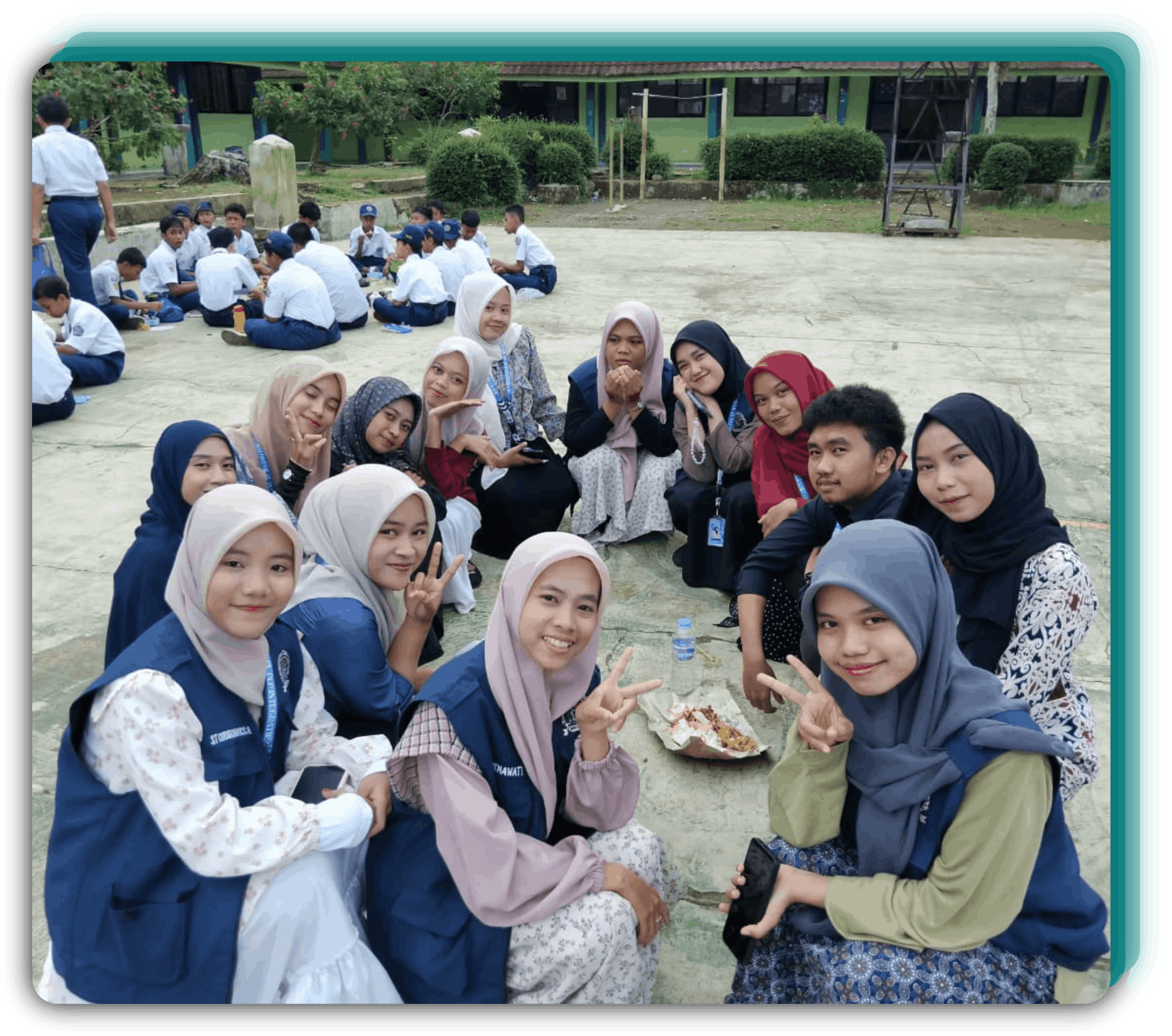 Kegiatan bimbingan belajar dengan siswa